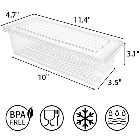 Clear Plastic Storage Container - Picture 2 of 2